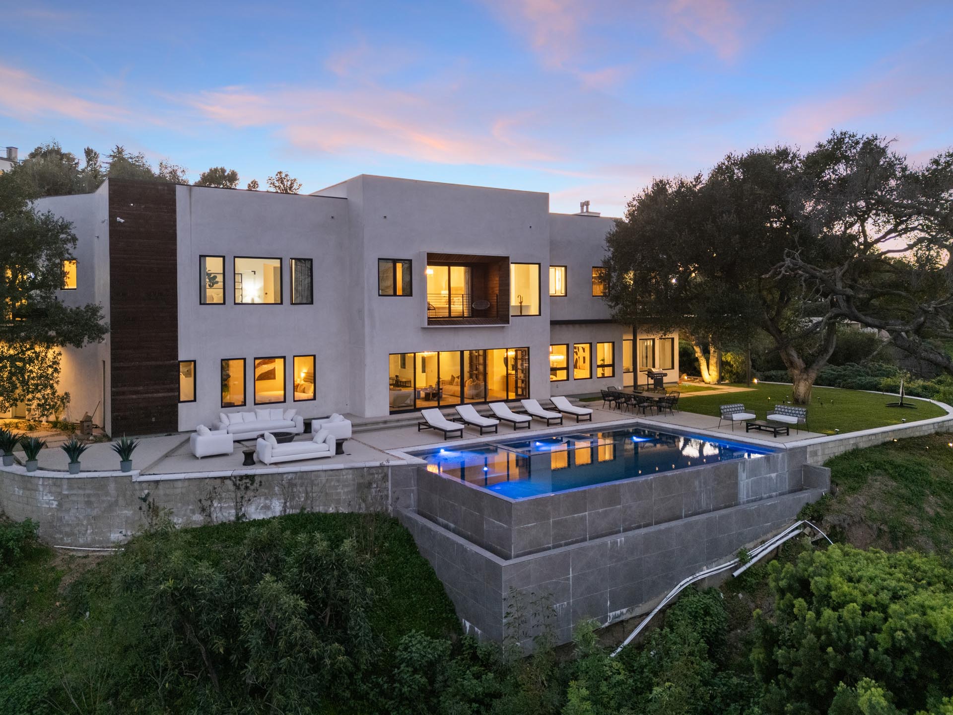 Orin residence at sunset